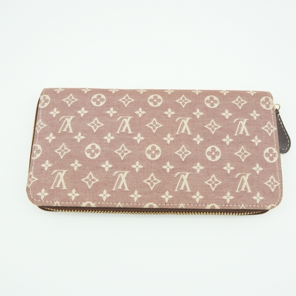 Louis Vuitton zippy Pink and Cream Monogram Wallet